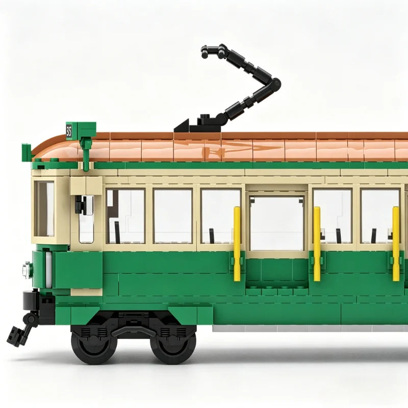 Tramway Urbain Rétro – Kit de Construction MOC 635 Pièces