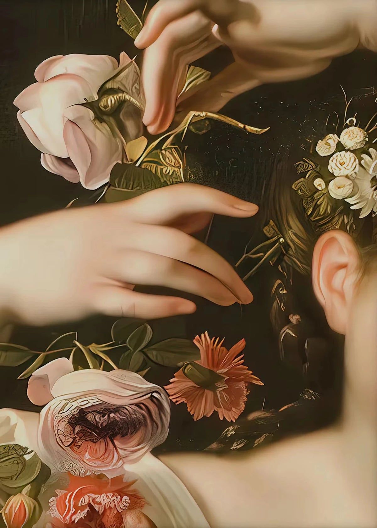 Puzzle Portrait de Femme Baroque – Ange Déchu – 1000 Pièces