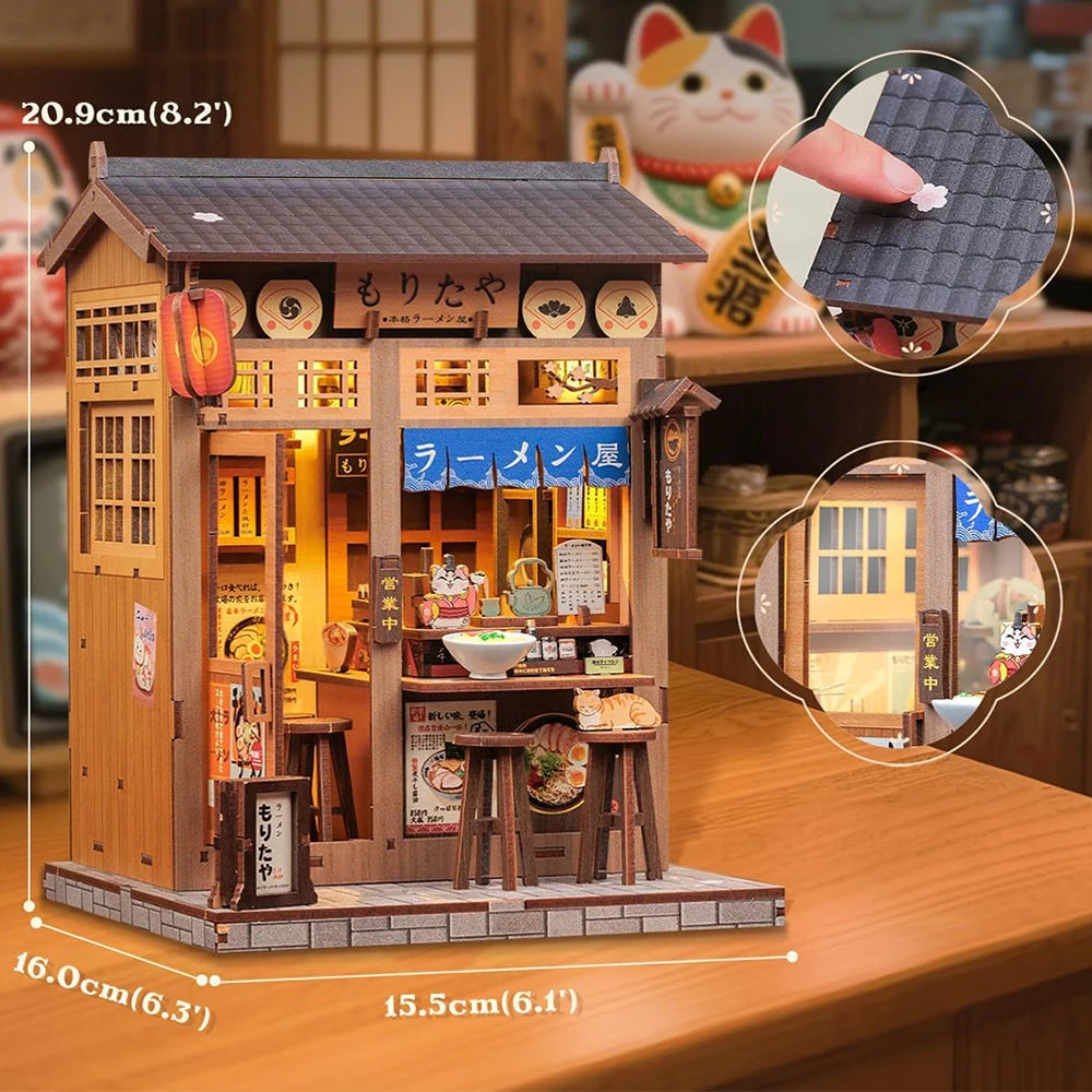 Book Nook Ramen Japonais – Maison Miniature 3D DIY