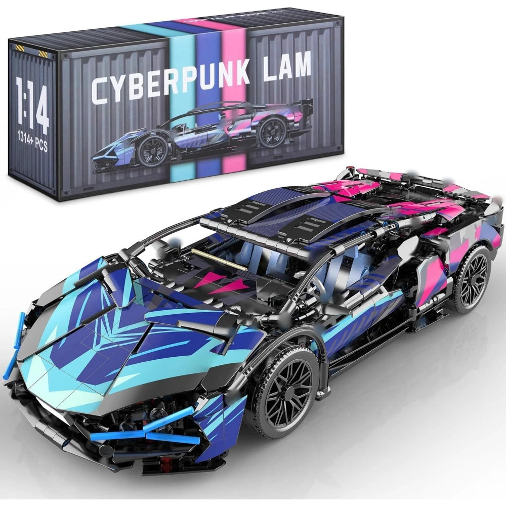 Supercar de Course – Maquette en Blocs à Construire