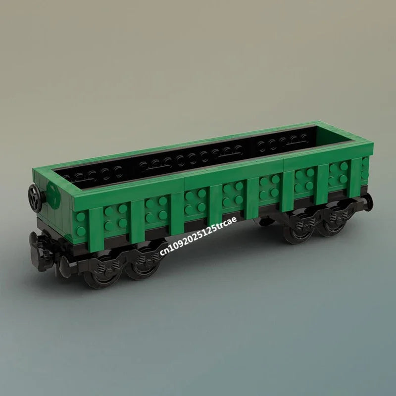 Wagon plat ferroviaire MOC à construire – Modèle de train en briques