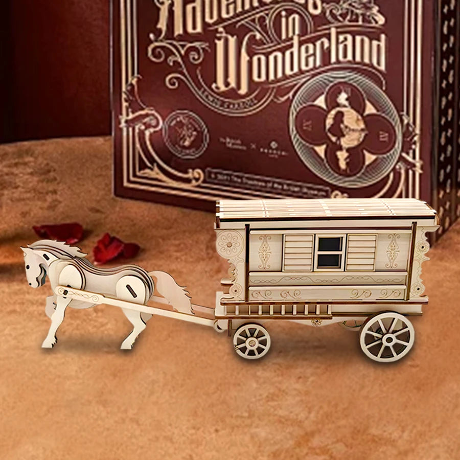 🐎 Carrosse de Conte de Fées OUZEY – Puzzle 3D en Bois
