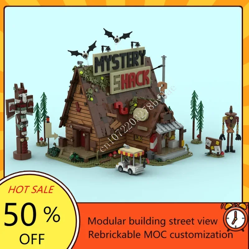 Cabane mystérieuse en forêt MOC – 3 874 pièces