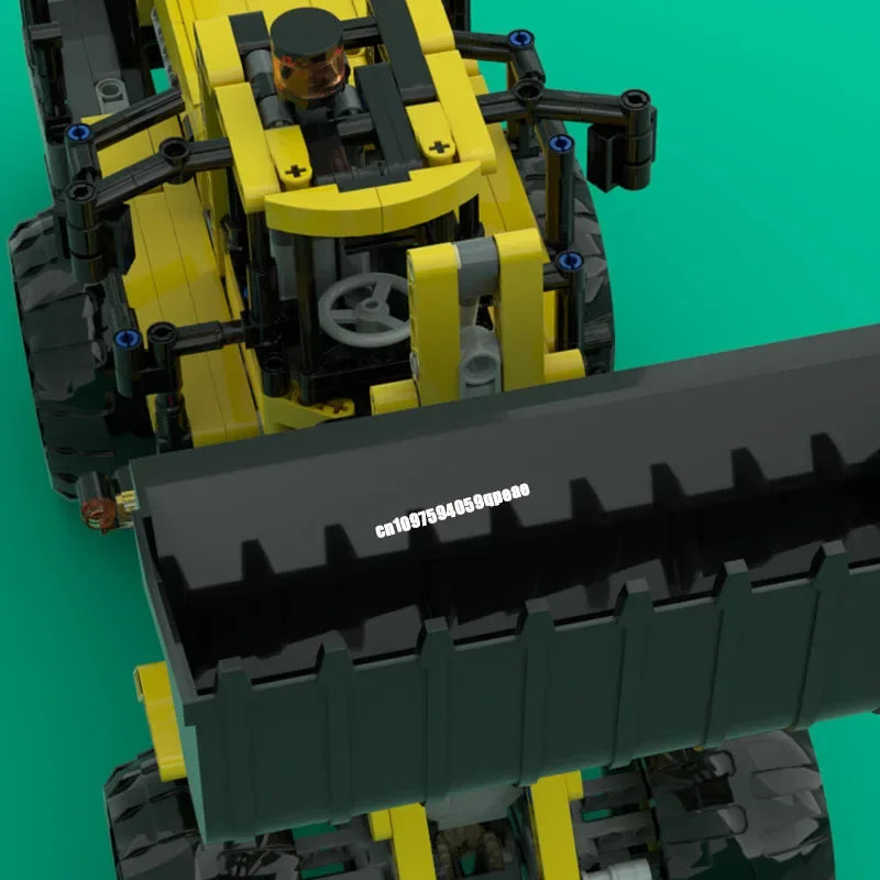 Chargeuse sur pneus à construire – Kit MOC 985 pièces