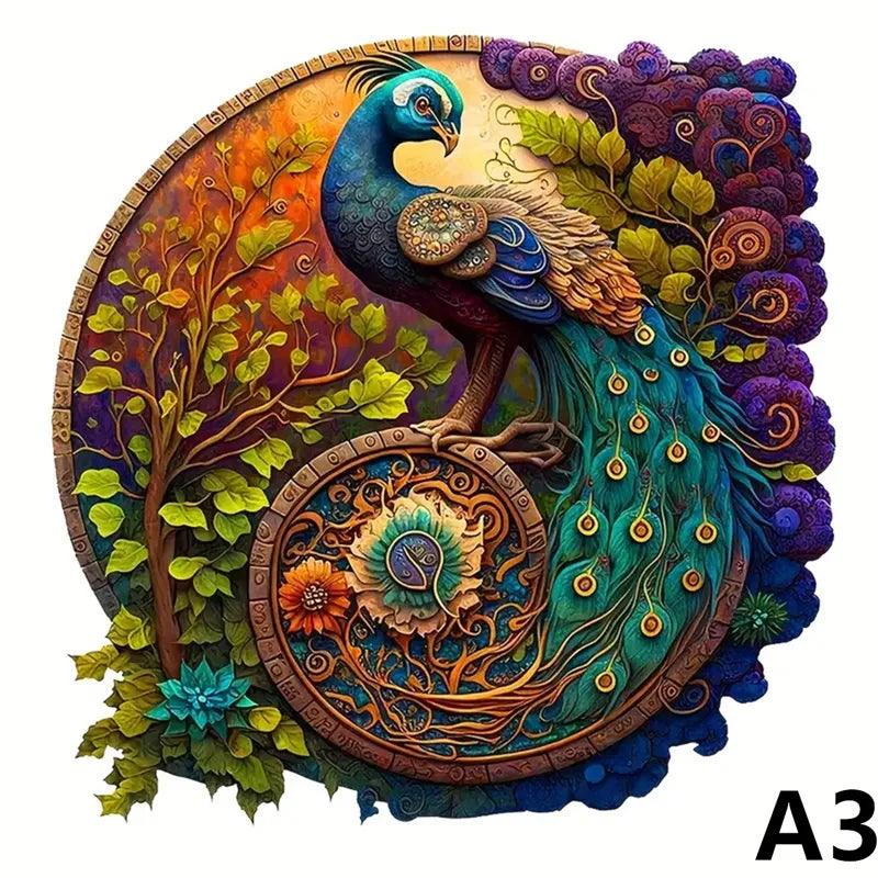Puzzle en bois animaux – Pièces originales et illustrations colorées