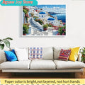 Puzzle Santorin en Grèce – 500 ou 1 000 pièces – Paysage méditerranéen – Jeu familial pour adultes