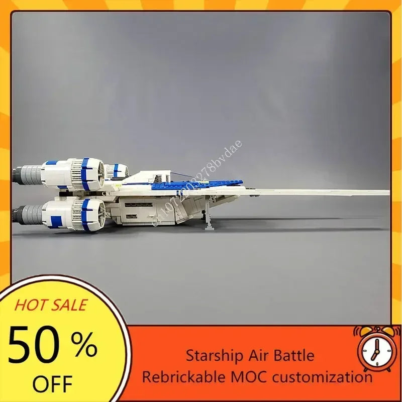 Vaisseau spatial U-Wing en briques – 2 658 pièces – Modèle de construction