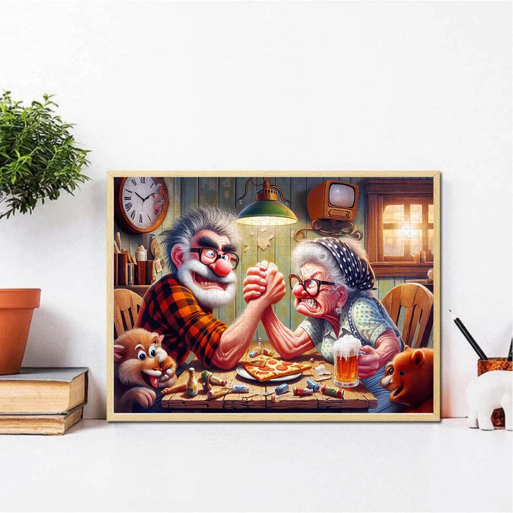 Puzzle 2D Papy et Mamie – 500 pièces – À partager en famille