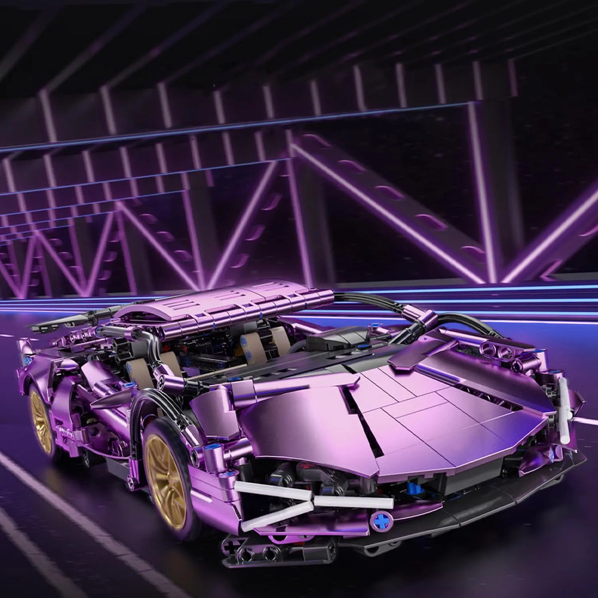 Supercar de Course 1:14 à Construire – 1 465 Pièces – Modèle de Collection