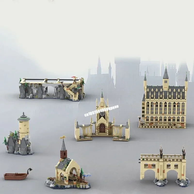 Château fantastique avec hangar à bateaux MOC – 3 123 pièces