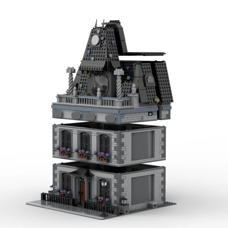 Manoir urbain à construire – Maquette en briques MOC 1584 pièces