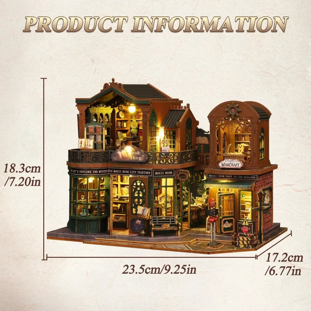 Librairie Rétro en Blocs de Construction – Maquette Modulaire DIY