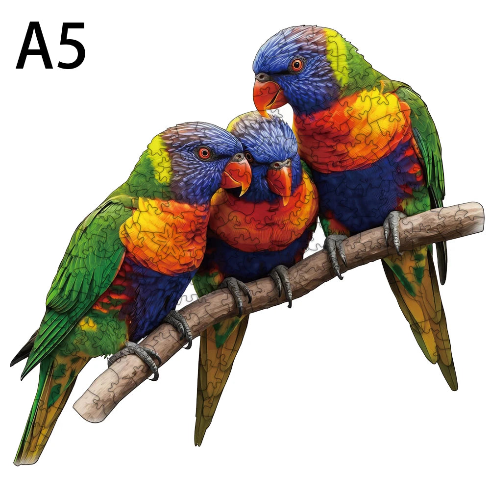 Puzzle en bois animaux – Pièces originales et illustrations colorées