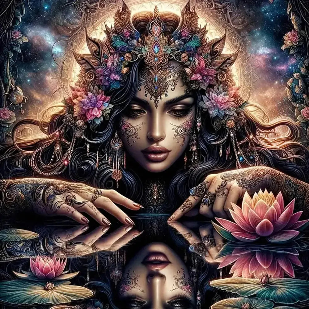 Puzzle Femme & Fleur de Lotus – 500 Pièces