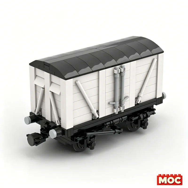 Train de marchandises rétro à construire – 401 pièces – Modèle MOC