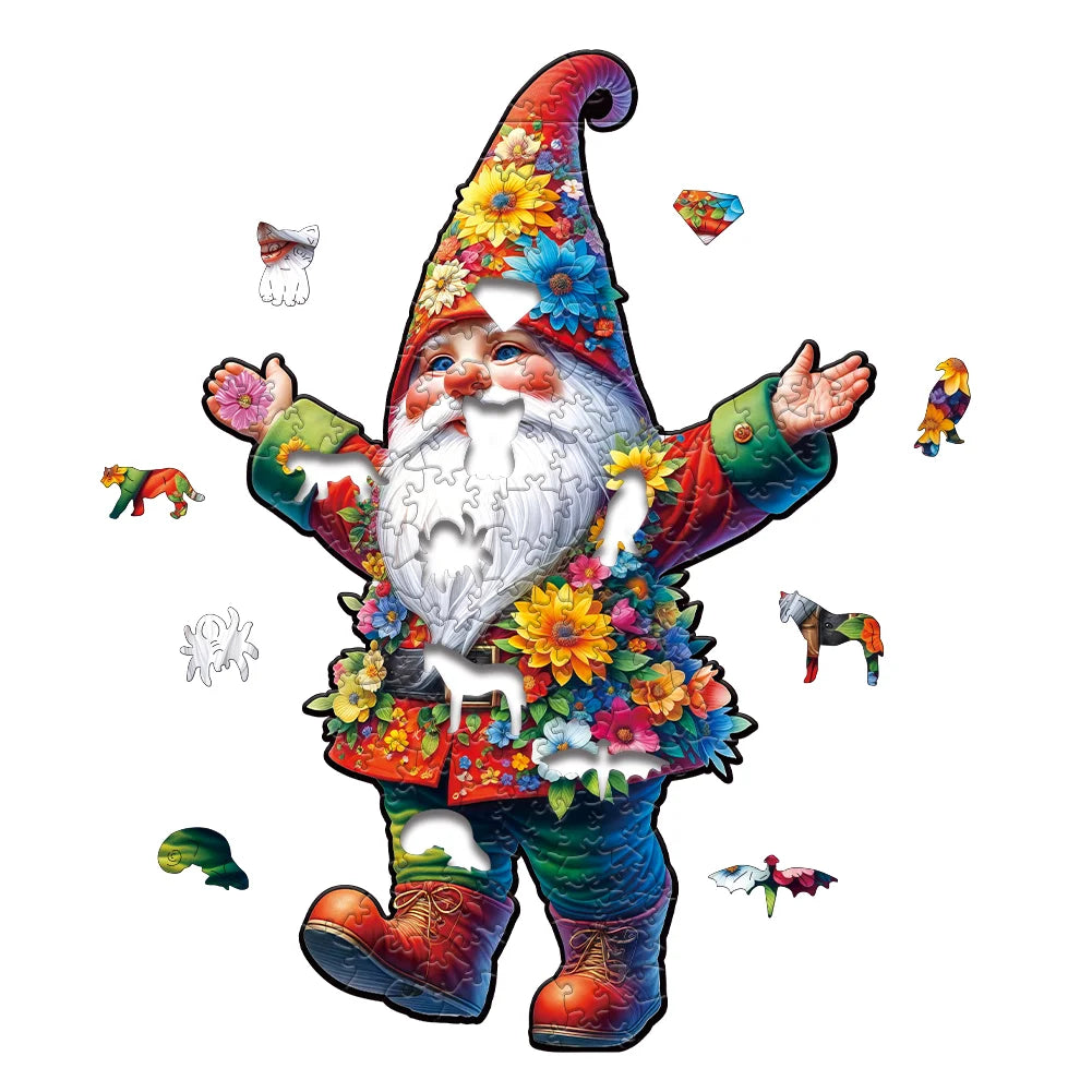 Puzzle 3D en bois – Animaux fantastiques colorés à assembler