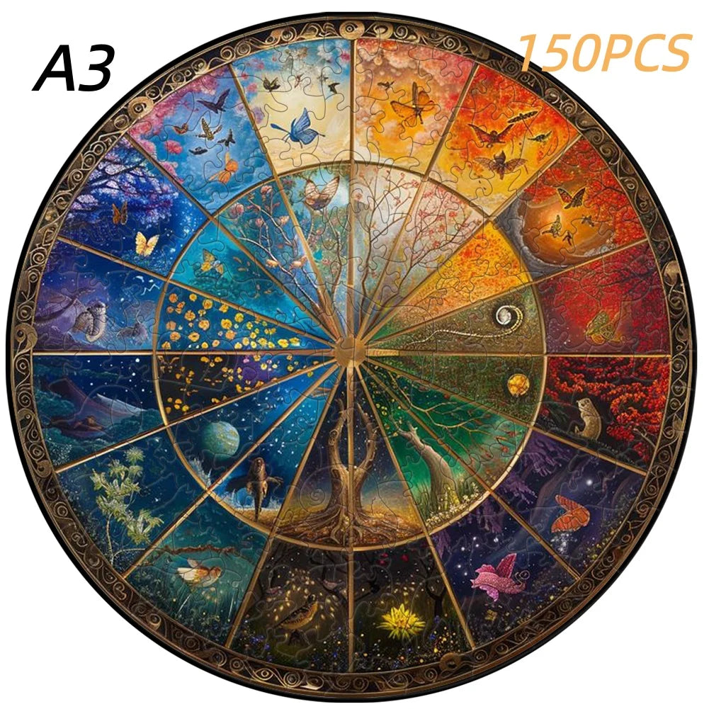 Puzzle en bois animaux – Pièces originales et illustrations colorées