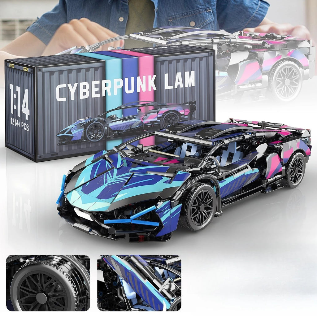 Supercar de Course – Maquette en Blocs à Construire