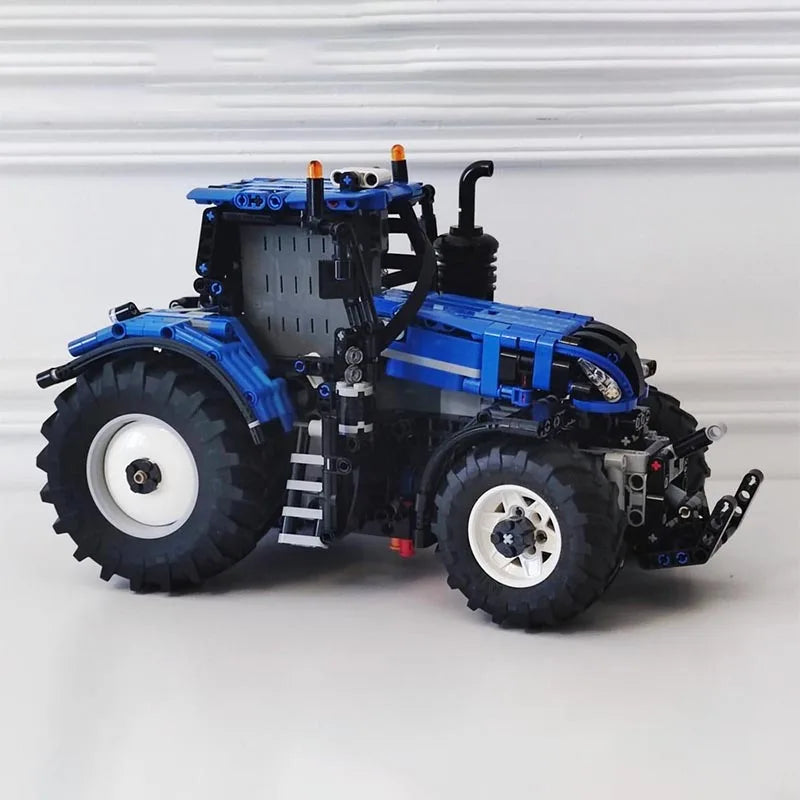 Tracteur agricole bleu à construire – Kit MOC 1092 pièces