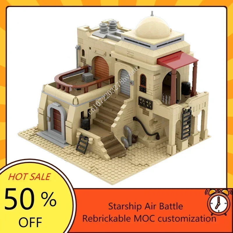 Villa du désert – Maquette en briques 1 207 pièces | Construction MOC