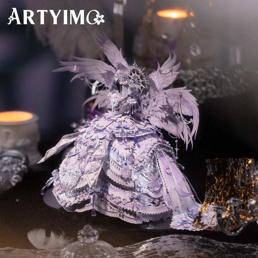 Puzzle 3D Métal Visage Fleuri Yunshang – Kit d’Assemblage DIY – Décoration Artistique