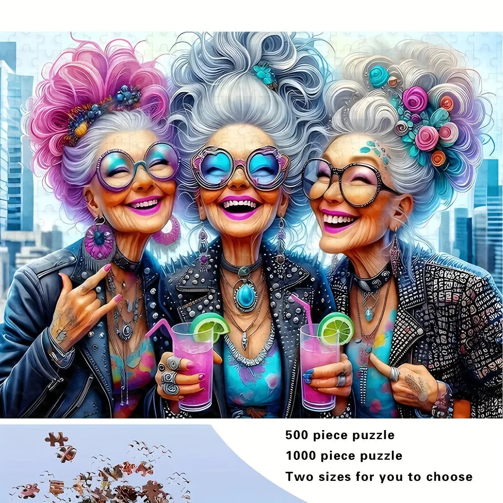 Puzzle 500 ou 1000 Pièces – Illustration Colorée et Originale | Jeu de Réflexion en Famille
