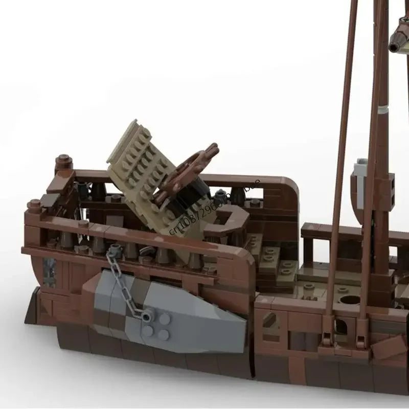 Navire Pirate Médiéval MOC en Briques – 910 Pièces