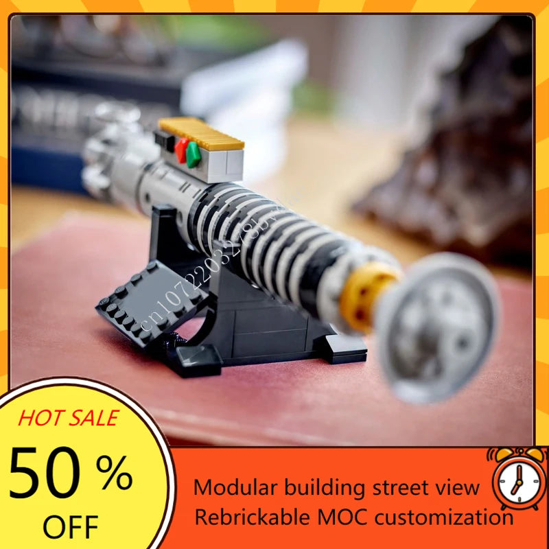 Sabre laser en briques à construire – 145 pièces – Modèle MOC de collection