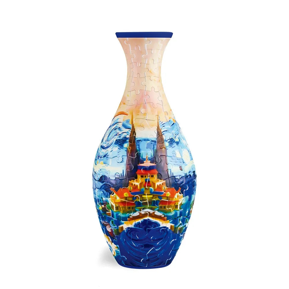 Vase Puzzle 3D à Construire – 160 Pièces