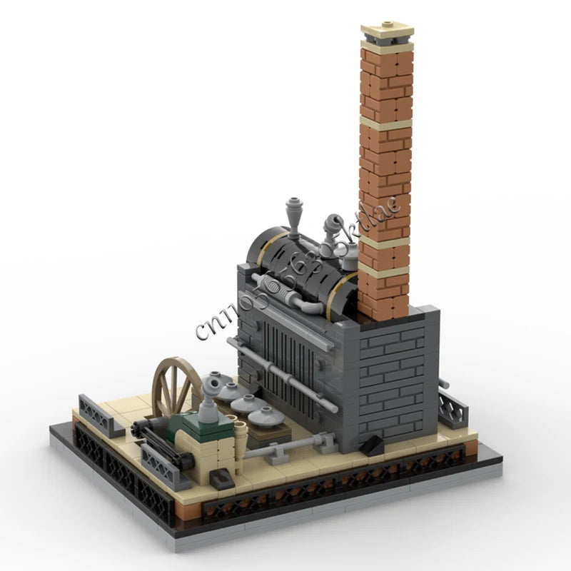 Machine à vapeur rétro Steampunk MOC – 375 pièces