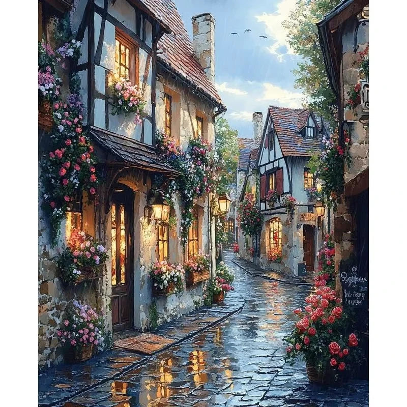 Puzzle Paysage – Rue pittoresque – 500 à 2000 pièces