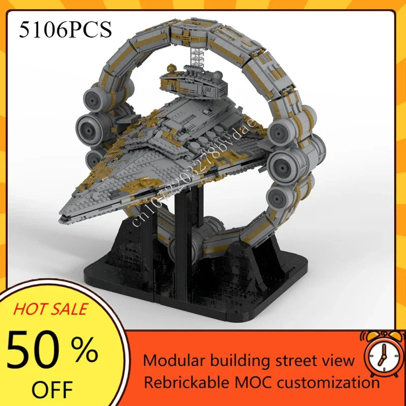 Vaisseau spatial futuriste 3D – Jeu de construction