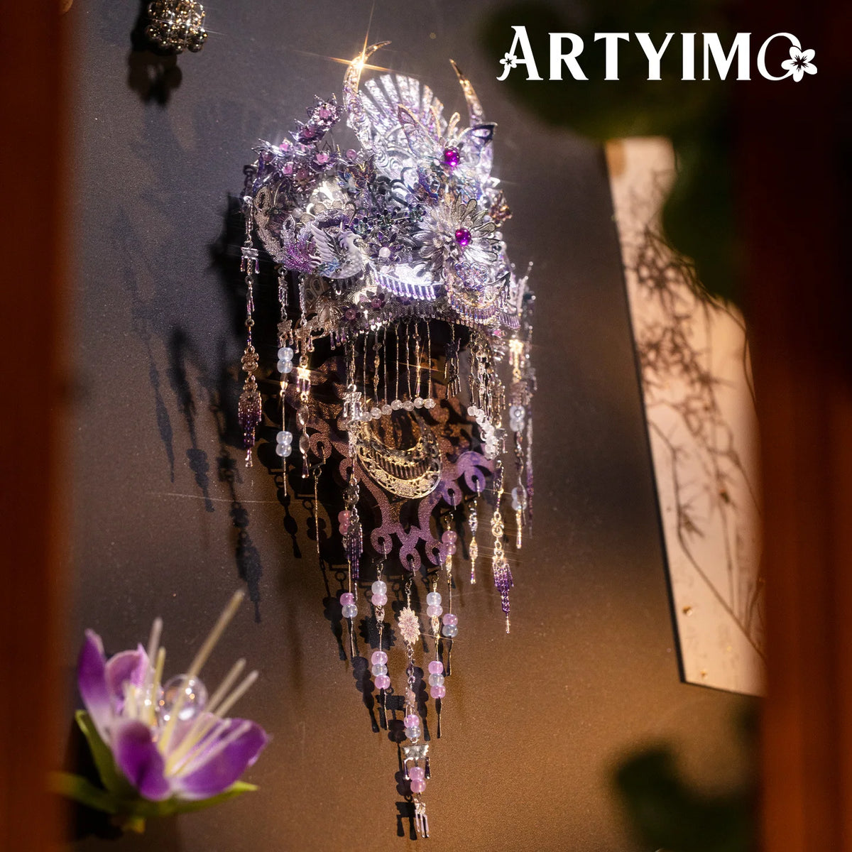 Puzzle 3D en Métal Couronne Argentée – Kit de Construction & Décoration