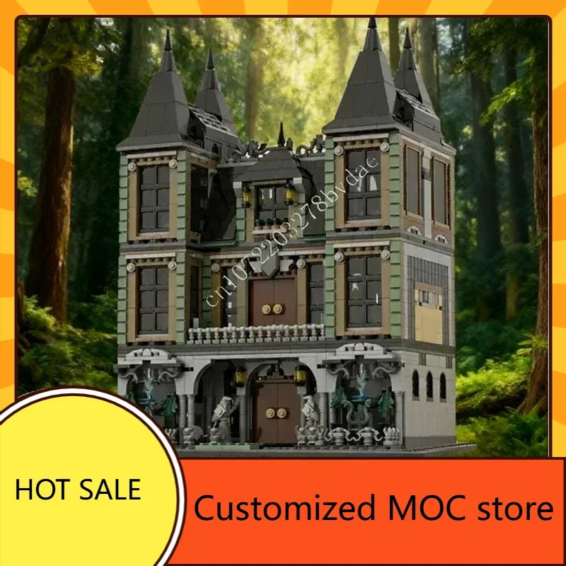 Manoir Malfoy en briques de construction MOC – 3 041 pièces – 14 ans et +