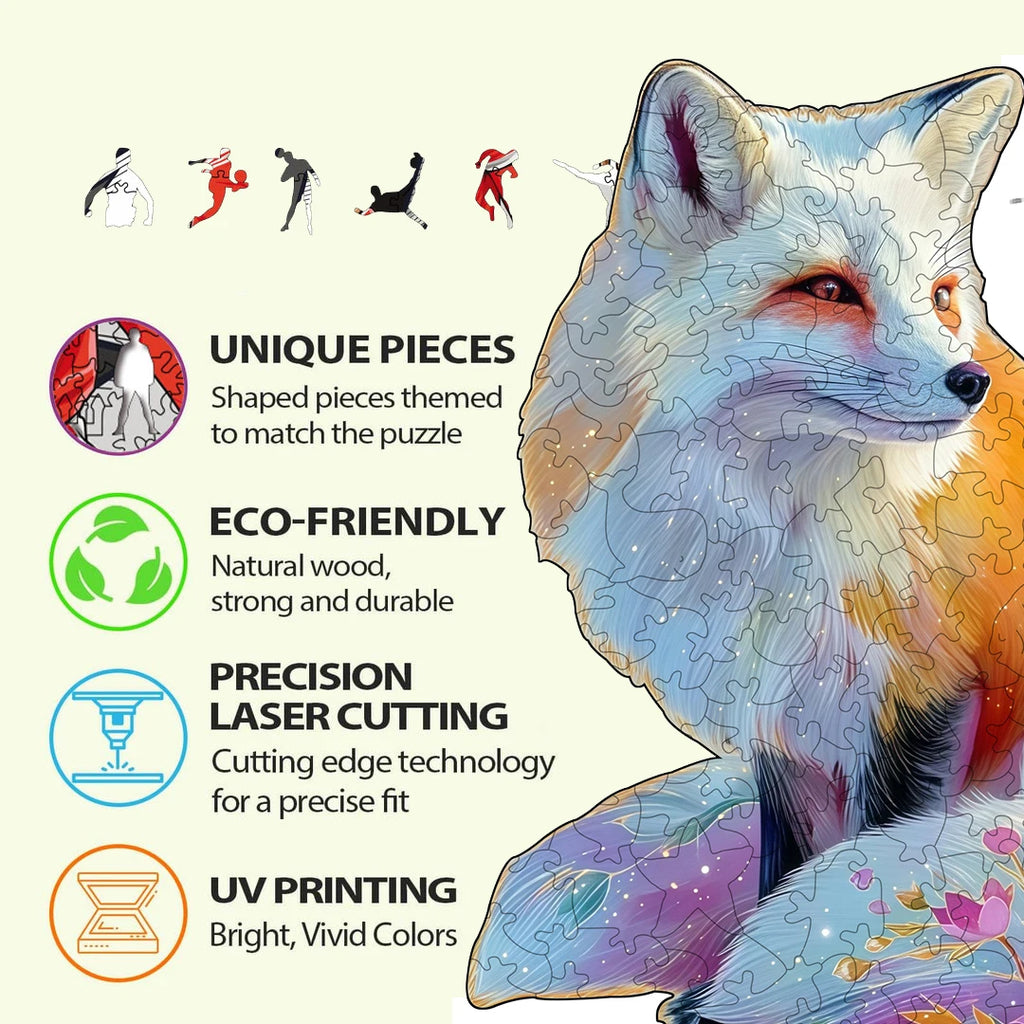 Puzzle en bois animaux – Pièces originales et illustrations colorées