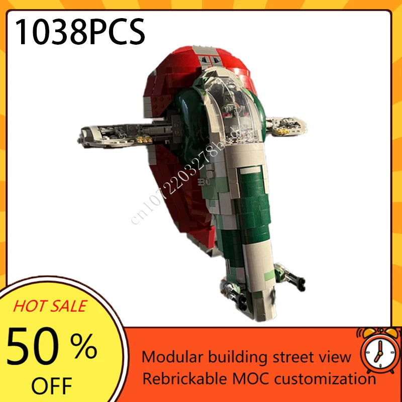 Vaisseau spatial MOC à construire – Modèle de collection avec intérieur détaillé
