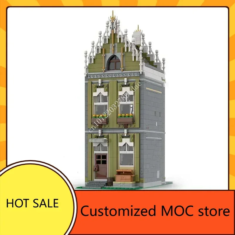 Maison funéraire gothique MOC – 2123 pièces – Construction modulaire 14+