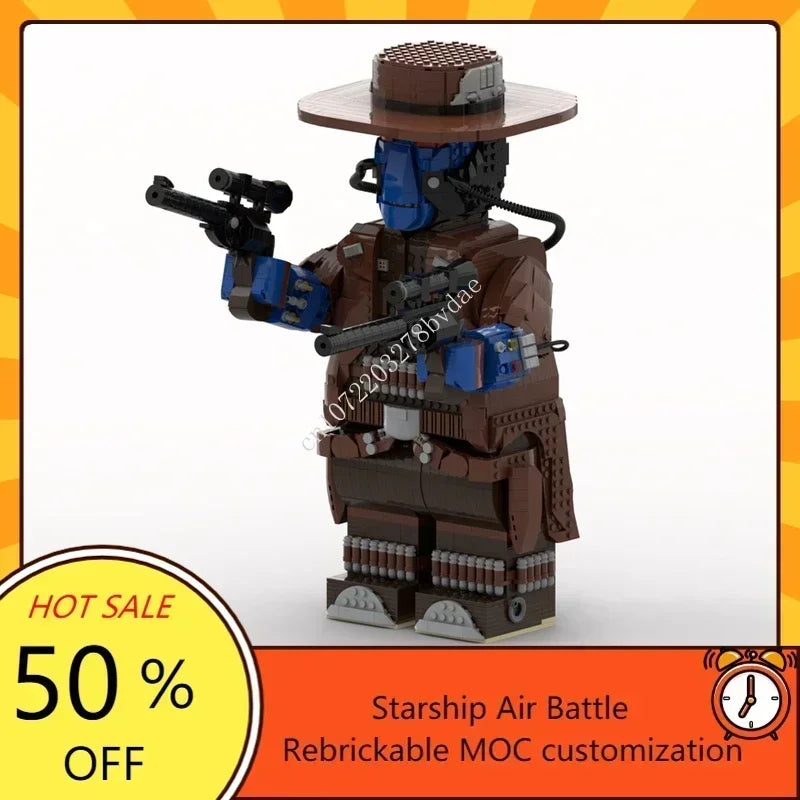Figurine Cad Bane MOC en briques – Modèle de collection à construire
