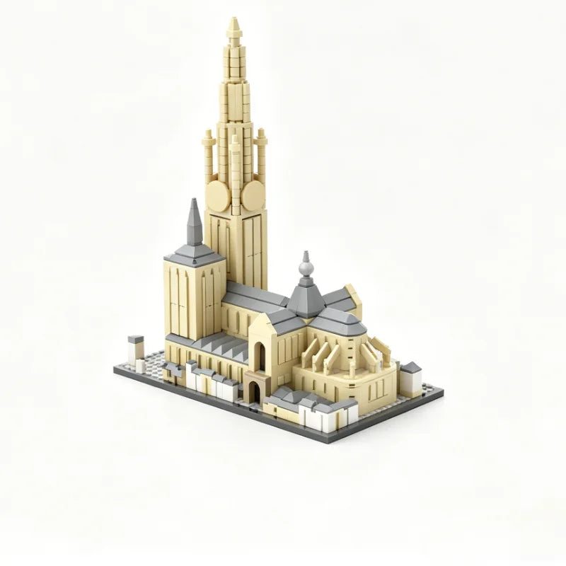 Cathédrale d’Anvers – Maquette en Blocs de Construction 1 864 Pièces