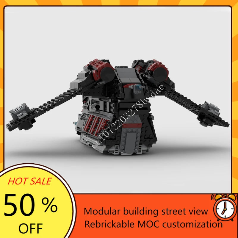 Vaisseau spatial Dark Falcon à construire – 1395 pièces – Modèle MOC