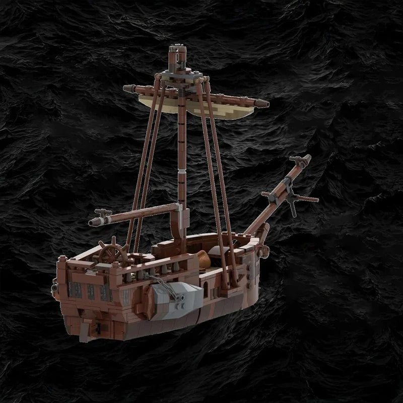 Navire Pirate Médiéval MOC en Briques – 910 Pièces