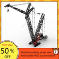 Grue sur chenilles MOC – 2 879 pièces – modèle mécanique à construire