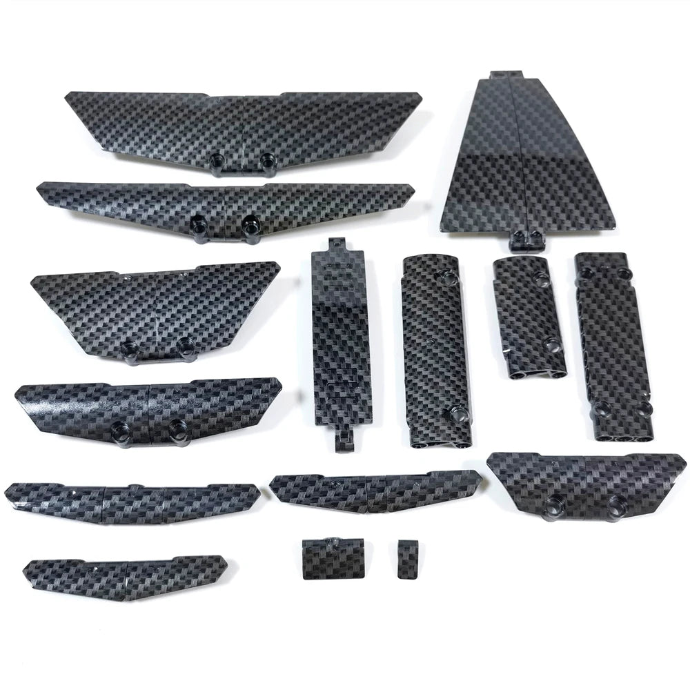 Accessoires effet fibre de carbone pour voitures MOC – Pièces de personnalisation