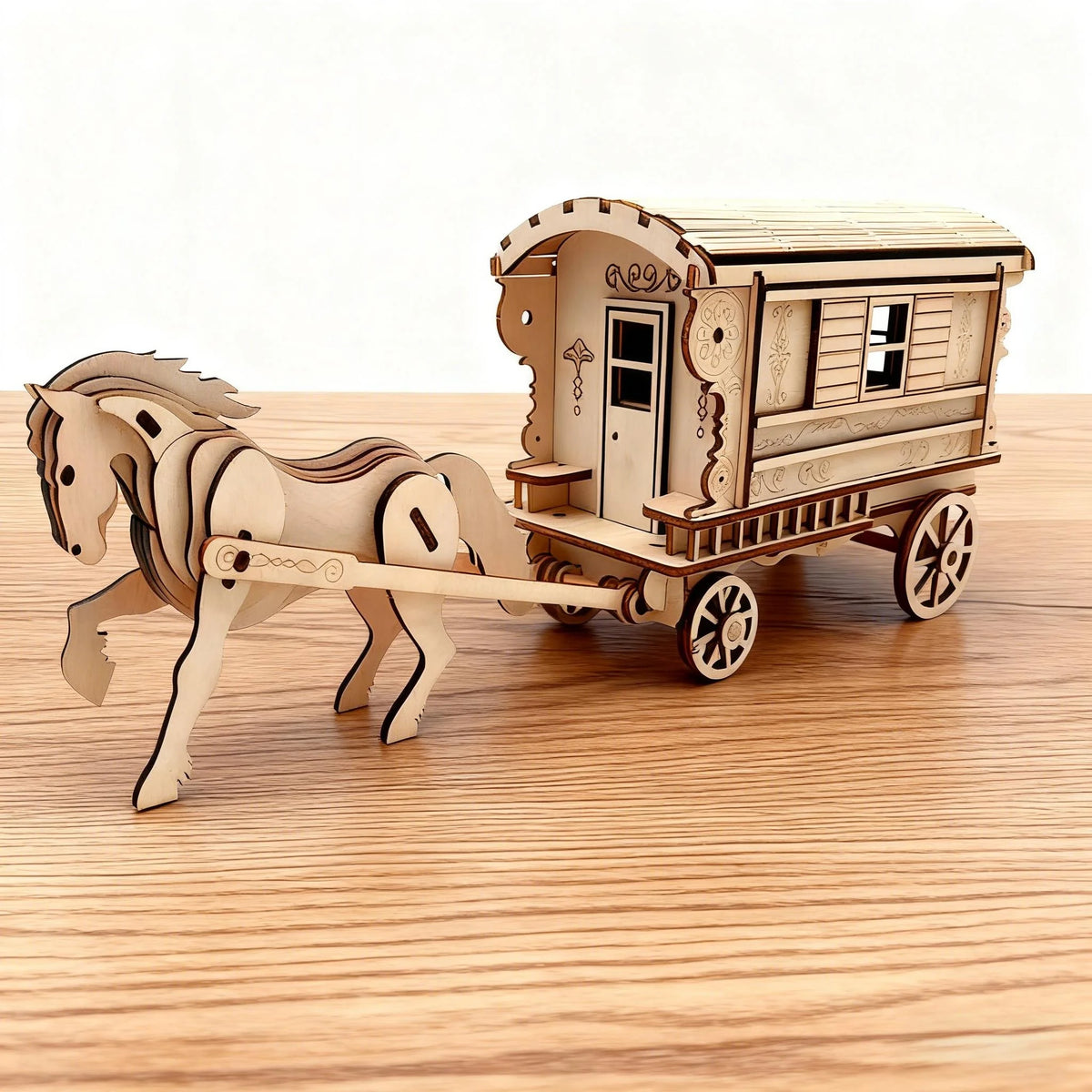 🐎 Carrosse de Conte de Fées OUZEY – Puzzle 3D en Bois