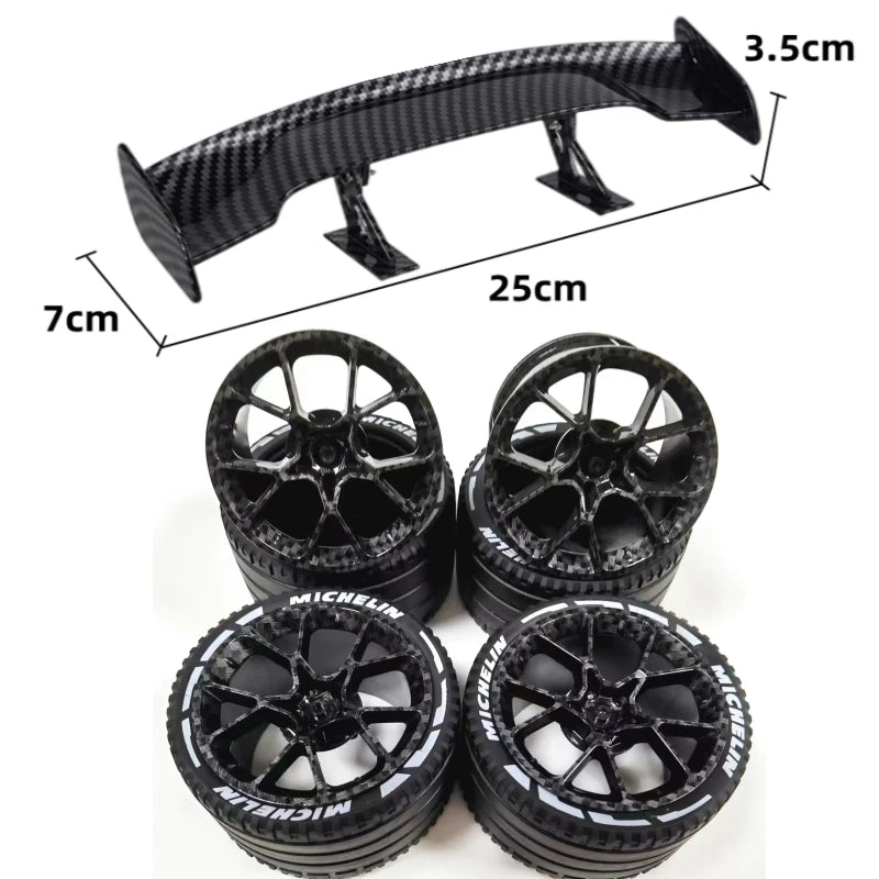 Accessoires effet fibre de carbone pour voitures MOC – Pièces de personnalisation
