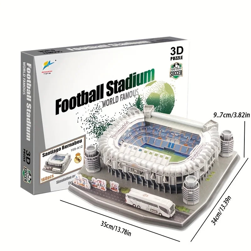 Puzzle 3D Stade de Football à Construire – Maquette pour Fans de Foot