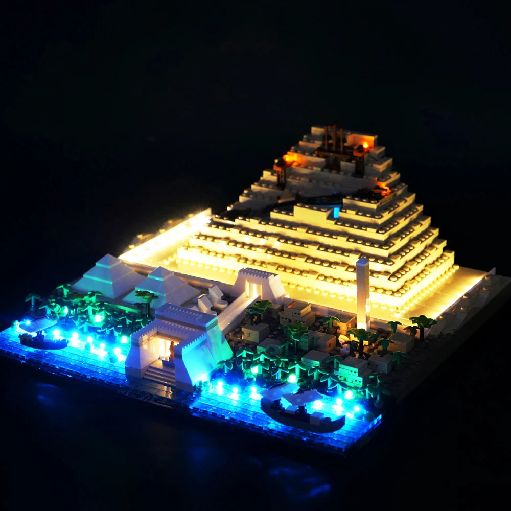 Kit d’éclairage LED pour pyramide en briques – Avec télécommande