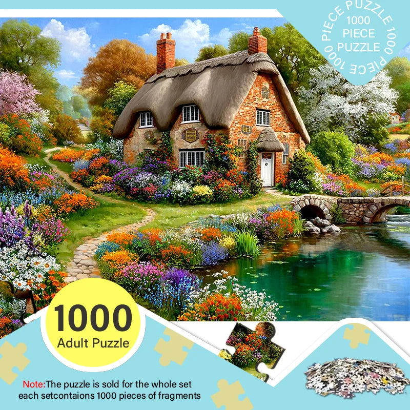 Puzzle Chalet Rustique 1000 mini-pièces | Puzzle adulte