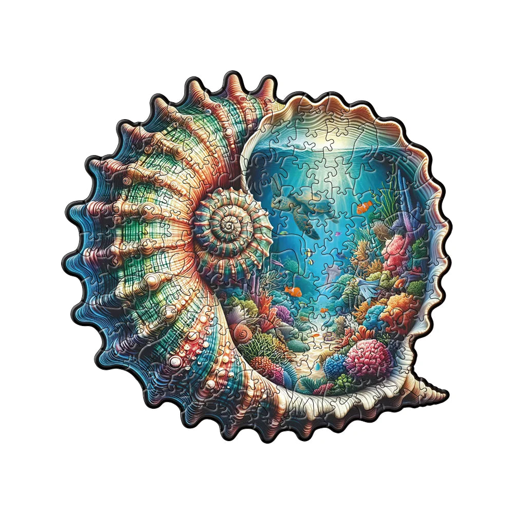 Puzzle en bois – Animaux colorés & motifs artistiques
