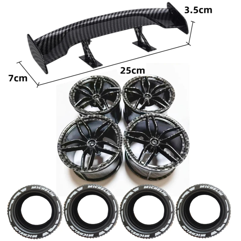 Accessoires effet fibre de carbone pour voitures MOC – Pièces de personnalisation